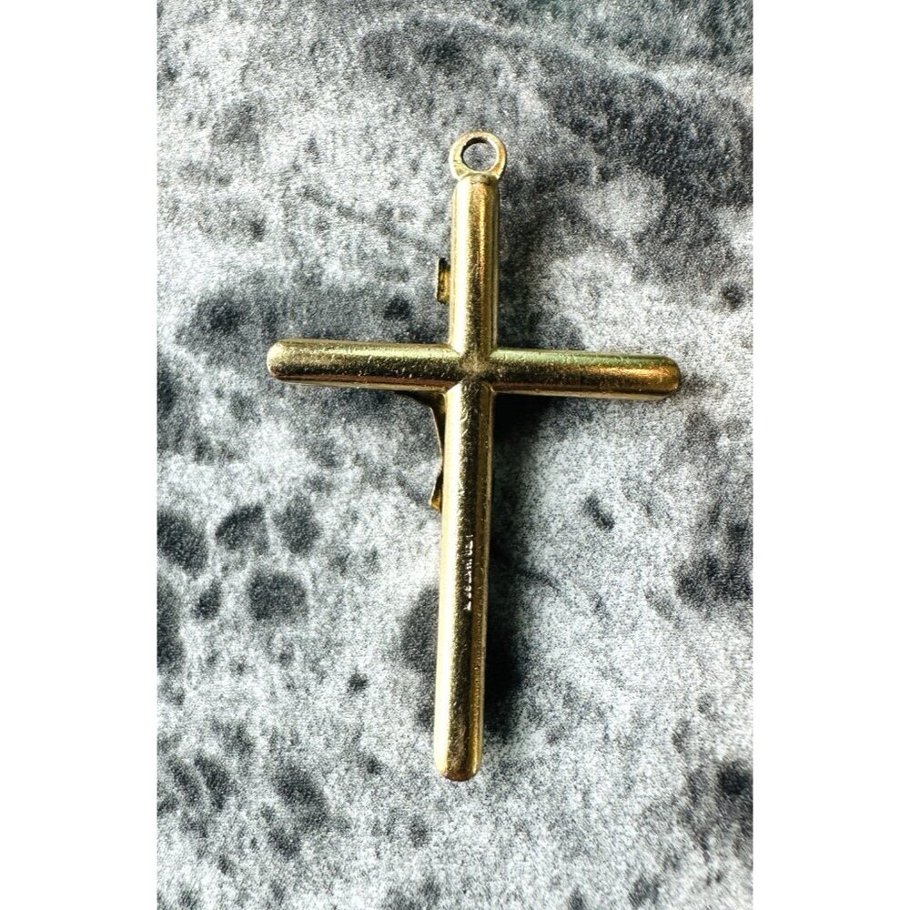 Vintage 1/20 14K Gold Fill Crucifix Cross Pendant Jesus Religious Catholic 1.5” - Picture 2 of 9